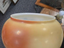 Load image into Gallery viewer, Electric GWTW Parlor Lamp, Painted Floral Scene (~24x14x14)