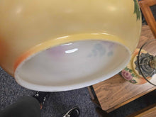 Load image into Gallery viewer, Electric GWTW Parlor Lamp, Painted Floral Scene (~24x14x14)