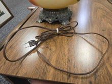 Load image into Gallery viewer, Electric GWTW Parlor Lamp, Painted Floral Scene (~24x14x14)