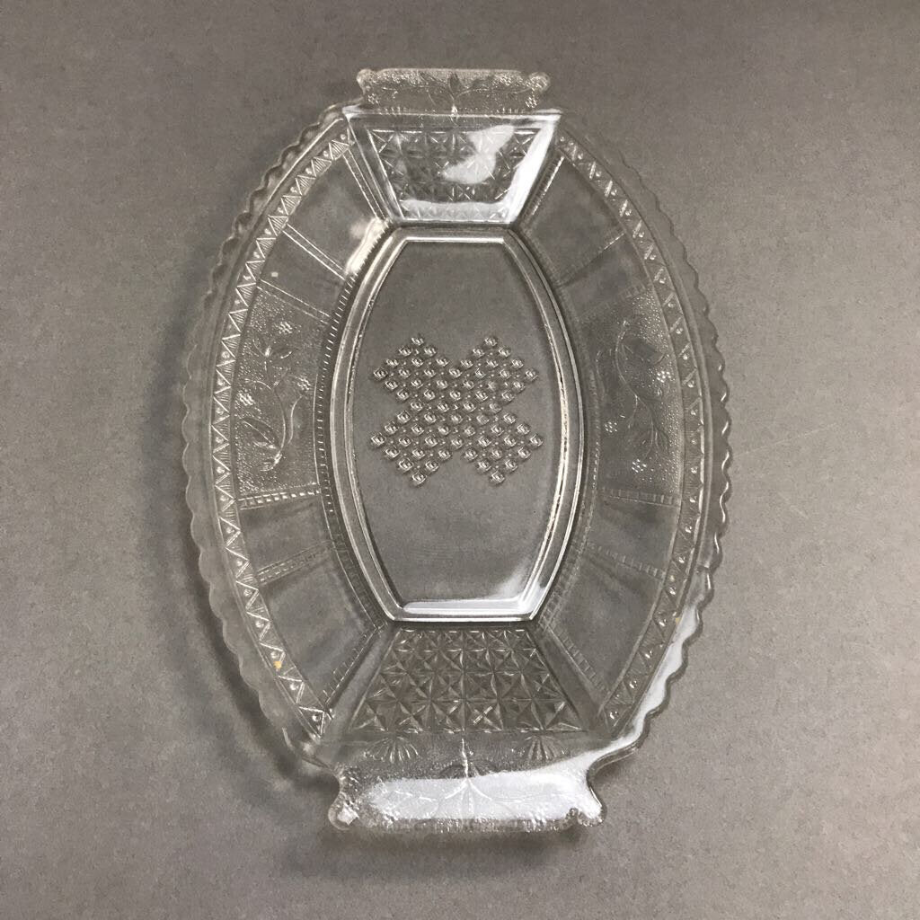 Vintage Bryce Bros. Regal Paneled Me Not Relish Plate (4.75" x