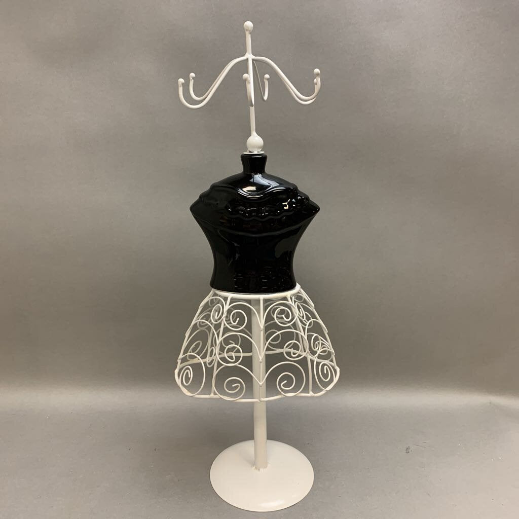 metal dress form Large Ceramic & Jewelry Display Stand (22