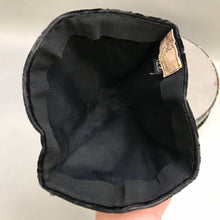 Load image into Gallery viewer, Vintage Bullocks Wilshire Black Velvet Hat (sz 22) w/ Box (6x10x10)
