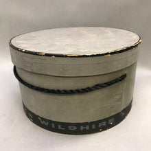 Load image into Gallery viewer, Vintage Bullocks Wilshire Black Velvet Hat (sz 22) w/ Box (6x10x10)