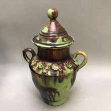 Load image into Gallery viewer, Mexican Green Drip Pottery 10pc Tea Set (As-Is) (10")