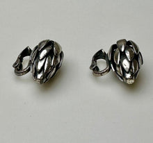 Load image into Gallery viewer, Vintage MCM Napier Signed Woven Silvertone Wheat Chain 17" Necklace & 1" Clip Earrings Set