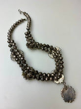 Load image into Gallery viewer, Vintage Native American Sterling Green Turquoise Drop Necklace As-Is (17" with 2.5" Drop)