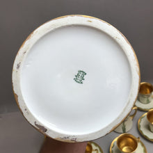 Load image into Gallery viewer, Limoges Chocolate Pot w/ Creamer, Cups & Saucers (9.5")