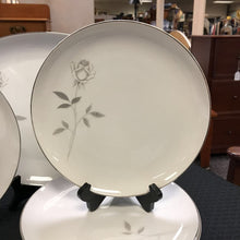 Load image into Gallery viewer, Mikasa 'Carla' China Set; White w/ Gray Roses - 75pc