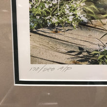 Load image into Gallery viewer, Charles Peterson Signed & Framed Print, "Picnic", Countryside Sunlit Park w/ Figures From the Past (~26x42)