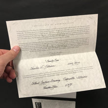 Load image into Gallery viewer, Charles Peterson Signed & Framed Print, "Family Tree" Family Living Room Christmas Scene w/ Figures From the Past (30x37)