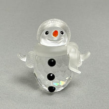 Load image into Gallery viewer, Swarovski Crystal Small Snowman Figurine (~2 1/4") (As-Is)