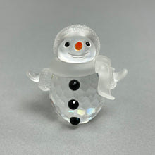 Load image into Gallery viewer, Swarovski Crystal Small Snowman Figurine (~2 1/4") (As-Is)