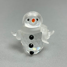Load image into Gallery viewer, Swarovski Crystal Small Snowman Figurine (~2 1/4") (As-Is)