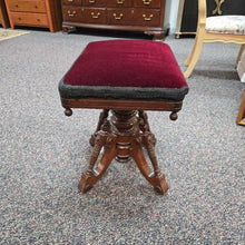 Load image into Gallery viewer, Antique Victorian Piano Stool (20x19x14)