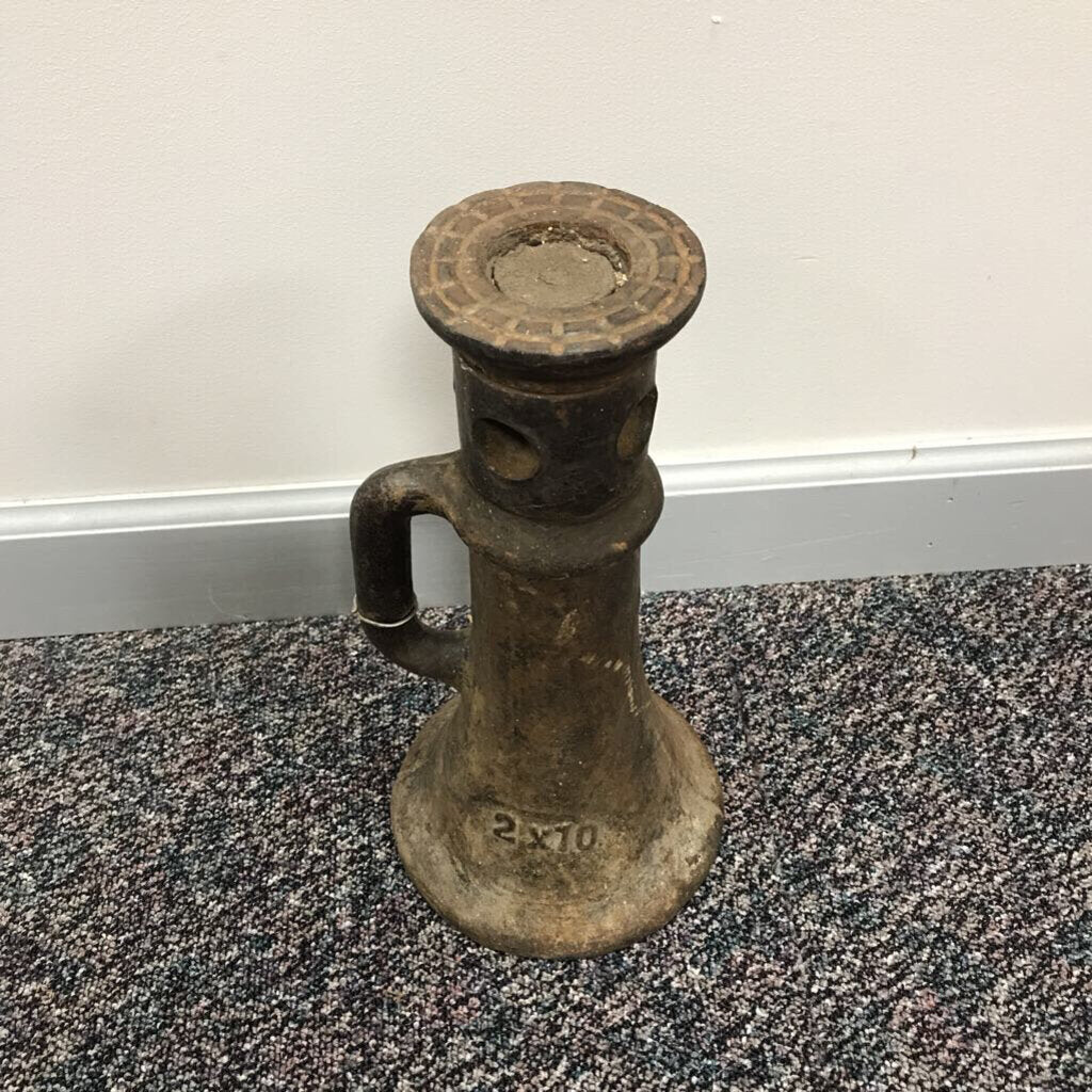 Antique Railroad Screw Jack Cast Iron 2 x 10(14