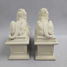 Load image into Gallery viewer, New York Public Library Alva Museum Replica Reclining Lion Bookends (7x3x6.5) (As-Is)