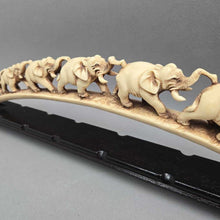 Load image into Gallery viewer, March of the Elephants - Elephants on Bridge Figurine (5.5x20.5x2) (As-Is - Front Trunk Repaired)