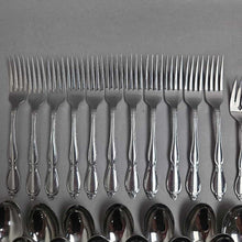 Load image into Gallery viewer, Oneida Community Stainless Steel Flatware Set - Chantelaine (85pc)