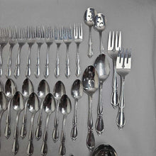 Load image into Gallery viewer, Oneida Community Stainless Steel Flatware Set - Chantelaine (85pc)