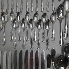 Load image into Gallery viewer, Oneida Community Stainless Steel Flatware Set - Chantelaine (85pc)
