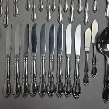 Load image into Gallery viewer, Oneida Community Stainless Steel Flatware Set - Chantelaine (85pc)