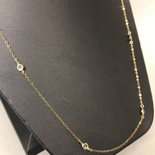 Load image into Gallery viewer, 1/20 12K Gold Filled Satellite Crystal Necklace
