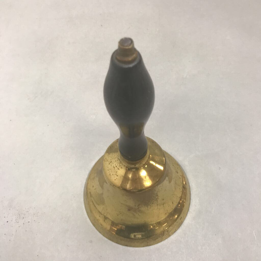 Brass Bell with Wood Handle