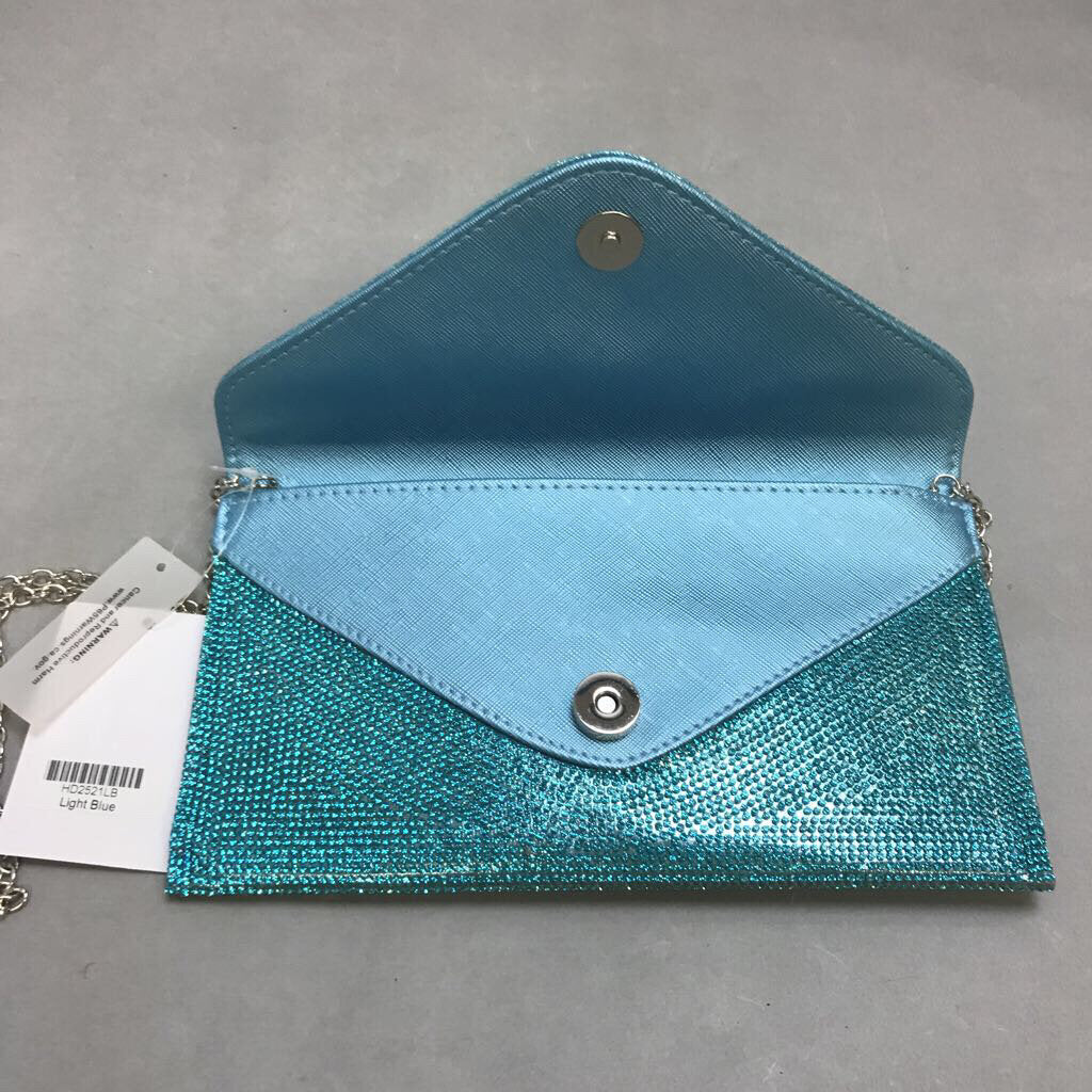 Teal shop clutch purse