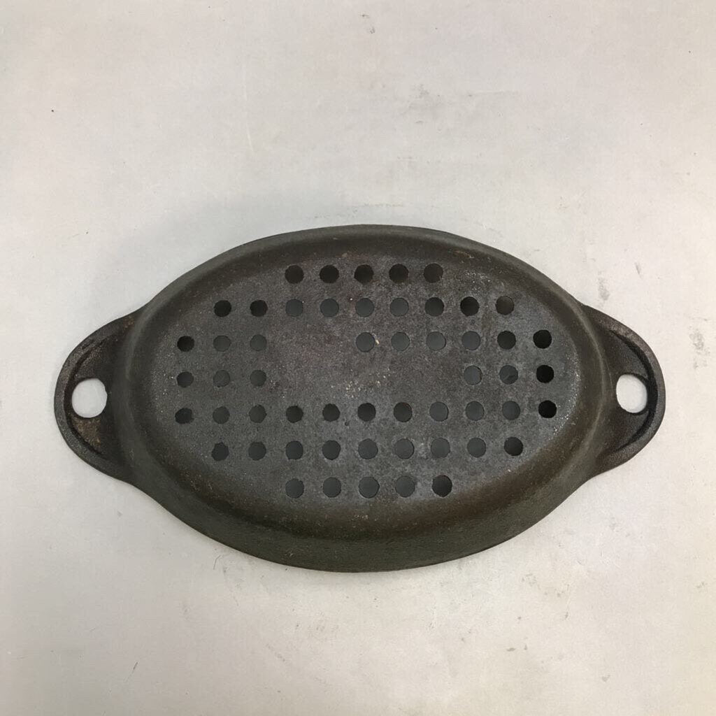 Char Broil Cast Iron Oval Grill Pan 2.5x12x7