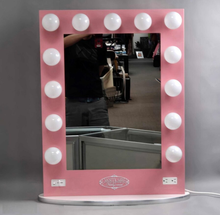 Load image into Gallery viewer, Vanity Girl Hollywood Pink Mirror (~35x27)
