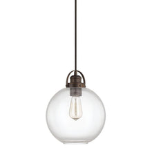 Load image into Gallery viewer, Capital Lighting Globe Pendant Light Fixture; Burnished Bronze w/ Clear Glass Globe #4641BB-136
