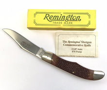 Load image into Gallery viewer, Remington Shotgun Commemorative Knife #11-87 Auto 870 Pump w/ Box, Paper NOS
