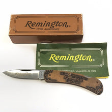 Load image into Gallery viewer, Remington 175th Anniversary Model 870 SHOTGUN Lockback Knife RC15M Box Paper NOS
