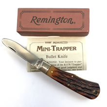 Load image into Gallery viewer, Remington R1178 Mini-Trapper Folding Pocket Knife 1991 w/ Box &amp; Paper NOS
