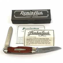 Load image into Gallery viewer, Remington Pocket Knife Limited Edition R4468 Lumberjack Knife 1997 Box Paper NOS
