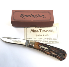 Load image into Gallery viewer, Remington R1178 Mini Trapper 1991 Pocket Knife USA Folding Knife w/ Box NOS
