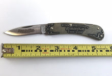 Load image into Gallery viewer, Remington USA RS15M Rifle 175th Anniversary 1816-1991 Lockback Knife w/ Box NOS
