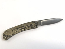 Load image into Gallery viewer, Remington USA RS15M Rifle 175th Anniversary 1816-1991 Lockback Knife w/ Box NOS
