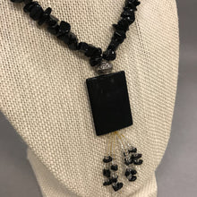 Load image into Gallery viewer, Onyx Chip Bead w/ Clear Seed Beads Necklace
