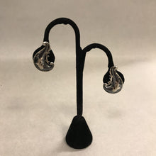 Load image into Gallery viewer, Siamese Flourish Sterling Screw Earrings
