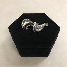 Load image into Gallery viewer, Siamese Flourish Sterling Screw Earrings
