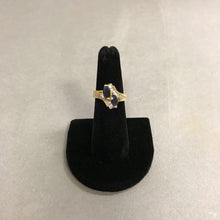 Load image into Gallery viewer, Gold Plated Marquis Sapphire Ring sz 6
