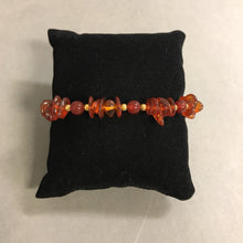 Load image into Gallery viewer, Goldtone Amber Chip Bead Necklace, Bracelet, Clip Earrings Set
