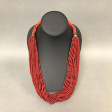 Load image into Gallery viewer, Vintage Red Seed &amp; Art Bead Statement Necklace
