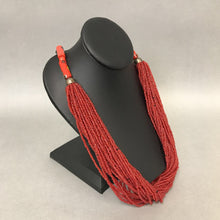 Load image into Gallery viewer, Vintage Red Seed &amp; Art Bead Statement Necklace
