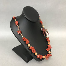 Load image into Gallery viewer, Vintage Stone Bead Porcelain Horse Necklace
