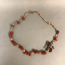 Load image into Gallery viewer, Vintage Stone Bead Porcelain Horse Necklace
