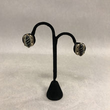 Load image into Gallery viewer, Sterling Onyx Screw Earrings
