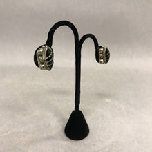 Load image into Gallery viewer, Sterling Onyx Screw Earrings
