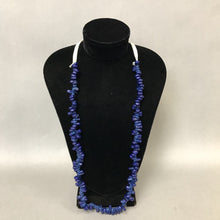 Load image into Gallery viewer, Blue Dyed Corn Suede Necklace
